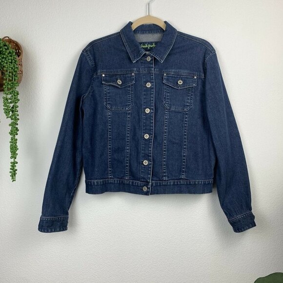 fresh produce Jackets & Blazers - Fresh Produce Women's M Stretch Denim Jean Jacket